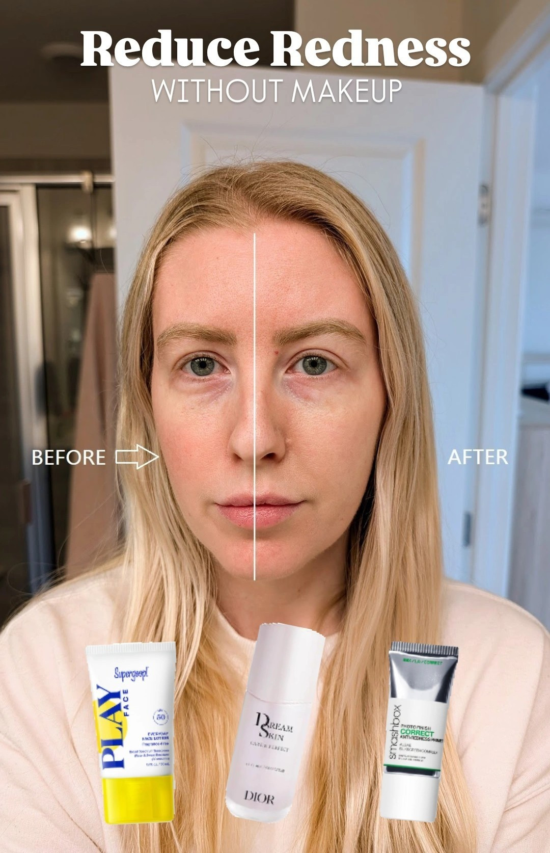 Reduce redness and even out your skin tone with these three products! Supergoop Play face sunscreen SPF 50, Dior Dream Skin filter effect, Smashbox Photo Finish green primer.

#LTKgrwm #LTKselfcare #LTKBeauty