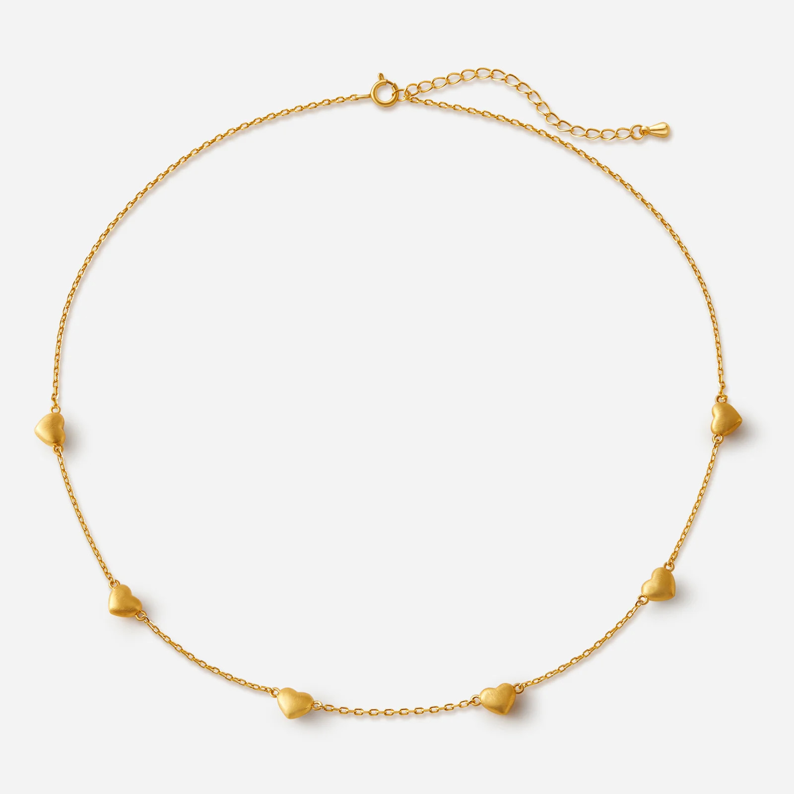 「Amour」Mini Charm Necklace Alternating gold | Suihe Jewelry