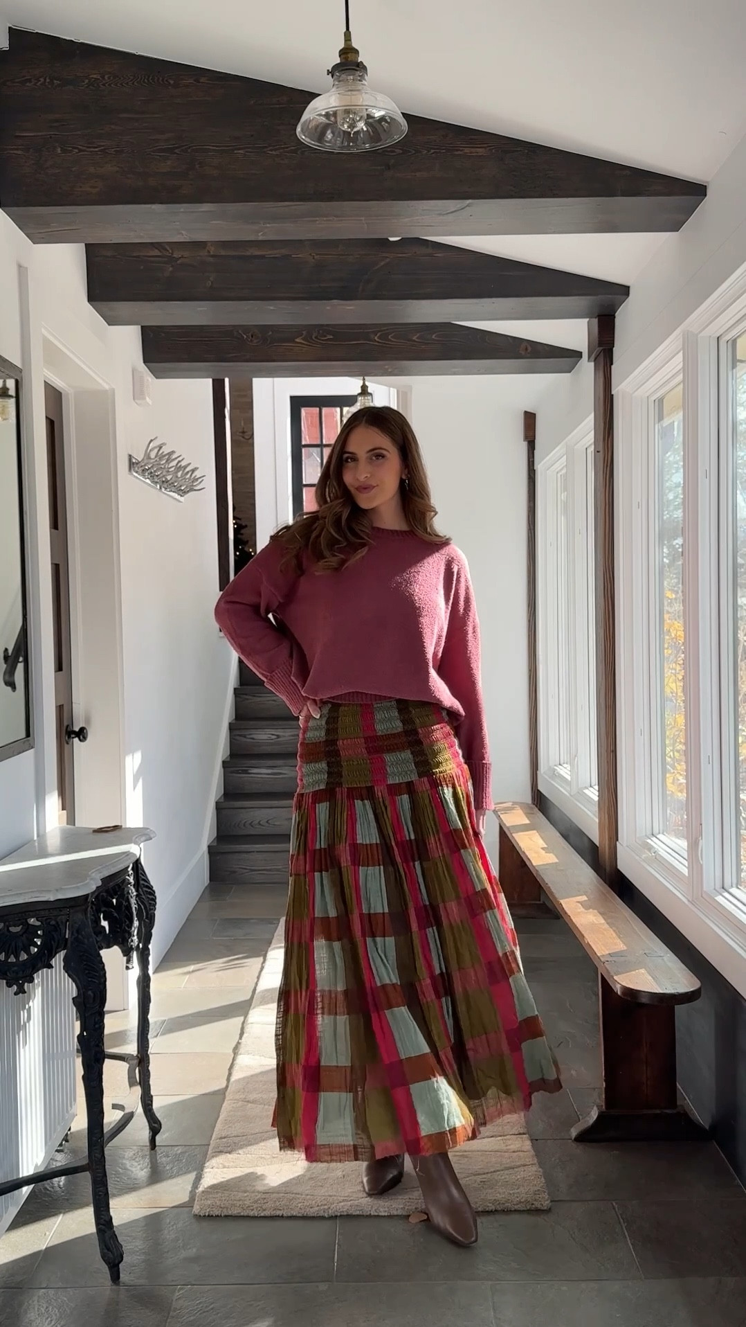 Fall/thanksgiving/holidays maxi skirt outfit 

#LTKVideo #LTKHoliday #LTKSeasonal