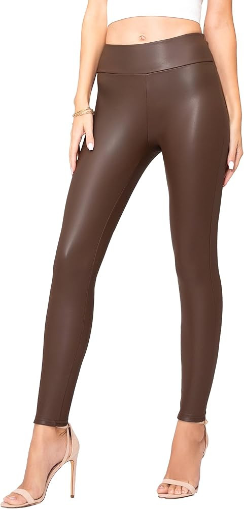 Conceited Luxe Leggings – Velvet or Vegan Leather (Plus Size Available) | Amazon (US)