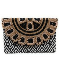 Gold Black Beaded Clutch, Clutch Bag, Purse, Crossbody Party Birthday Gift, Bridal Gift | Etsy (US)