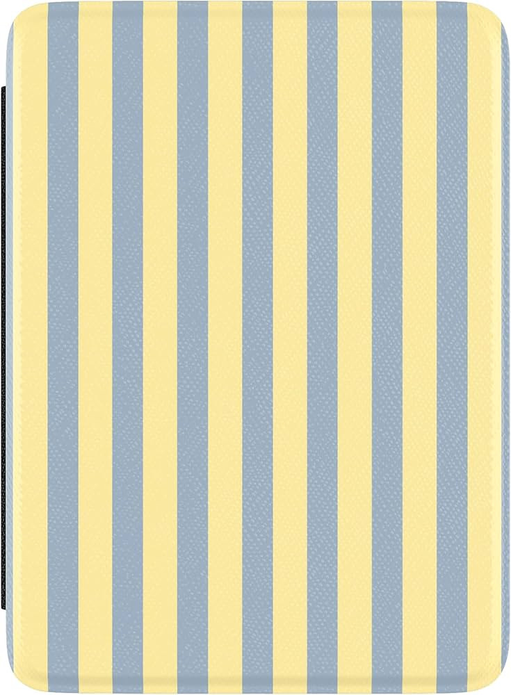 Casely Kindle Case | Coastline Stripes | Blue & Yellow | 7” Kindle Colorsoft and 7” Kindle Paperwhite (12th Gen) | Amazon (US)