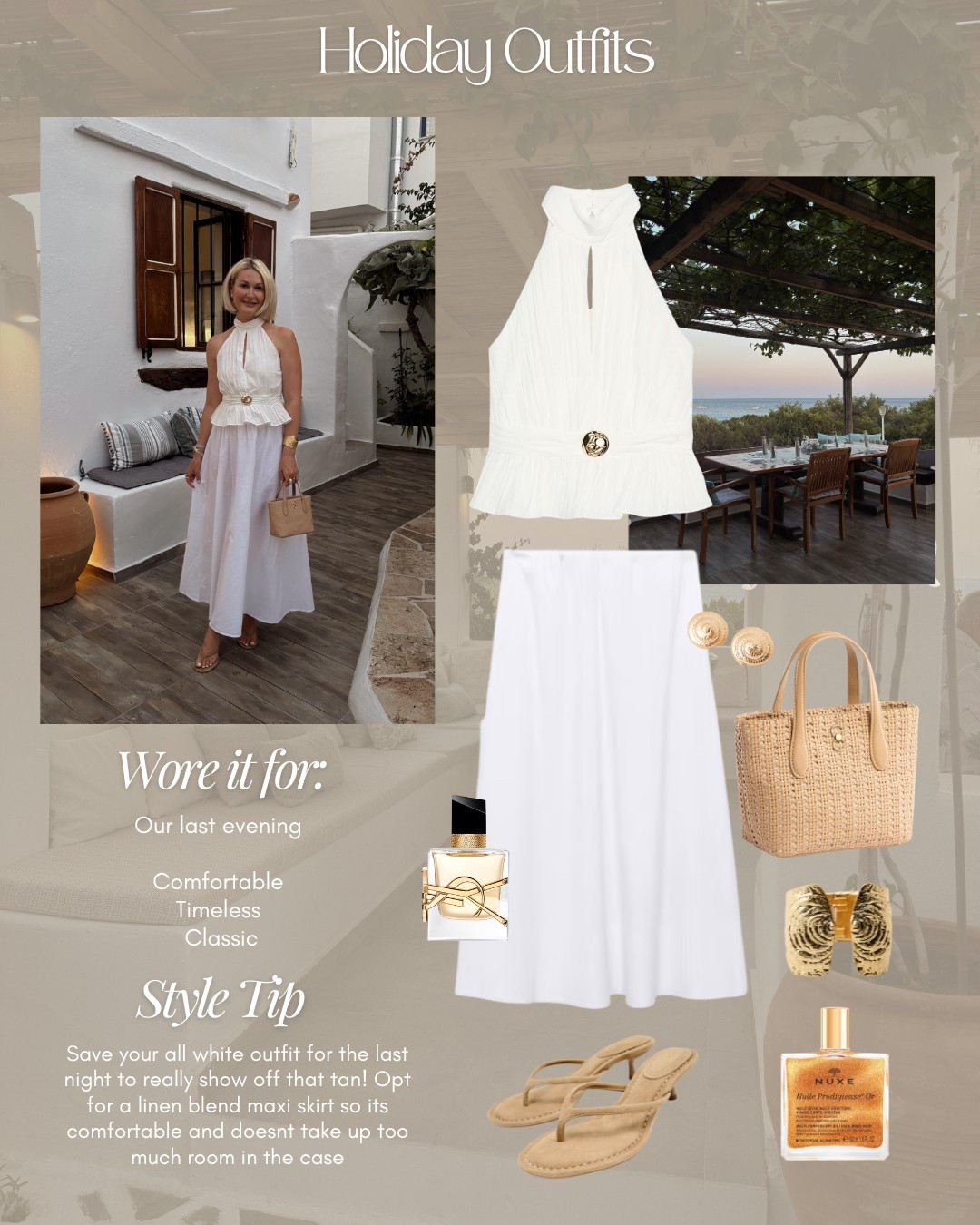 Summer style guide - The Holiday outfits I actually wore, loved & would pack again. 

Zara, summer outfits , summer dresses, Ibiza outfits, dresses, style guide, M&S, white outfit, maxi skirt 

#LTKuk #LTKsummer #LTKstyletip