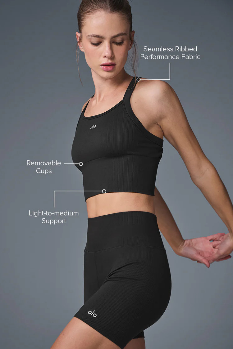 Seamless Ribbed Favorite Bra Tank | Alo Yoga (US)