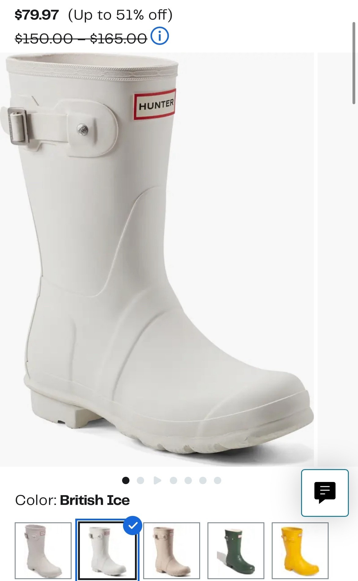 Hunter boots rain boots on sale 

#LTKSeasonal #LTKFindsUnder100