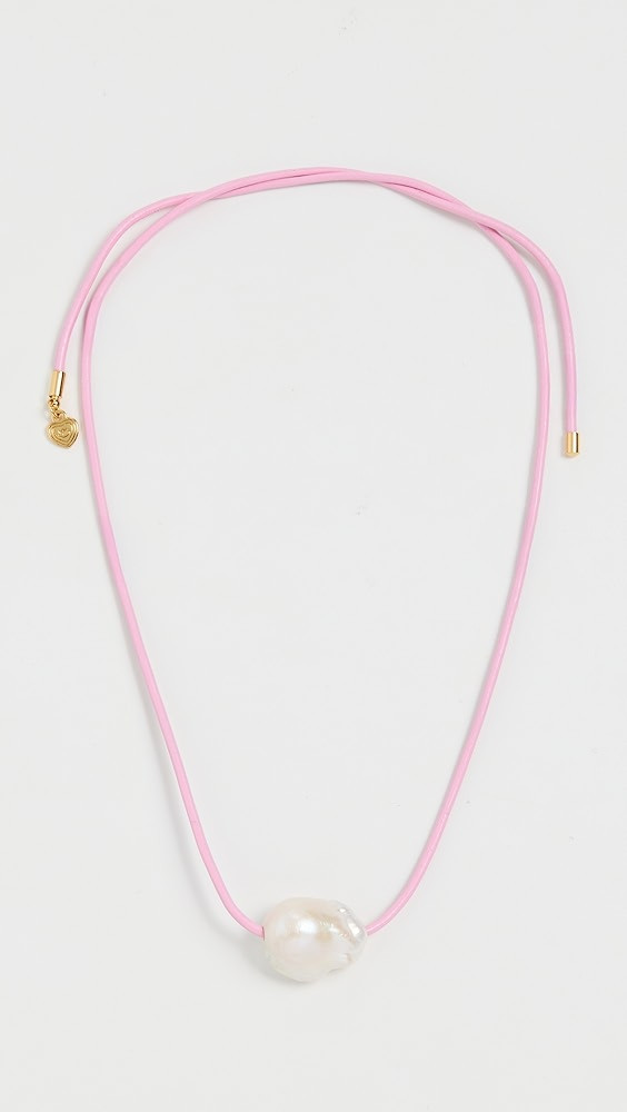 Ballet Pink Pearl Cord Necklace | Shopbop