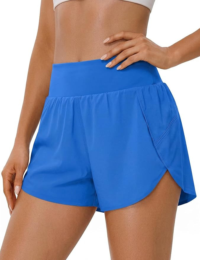 BMJL Women's Athletic Shorts High Waisted Running Shorts 2" Comfy Liner for Workout Gym Track | Amazon (US)