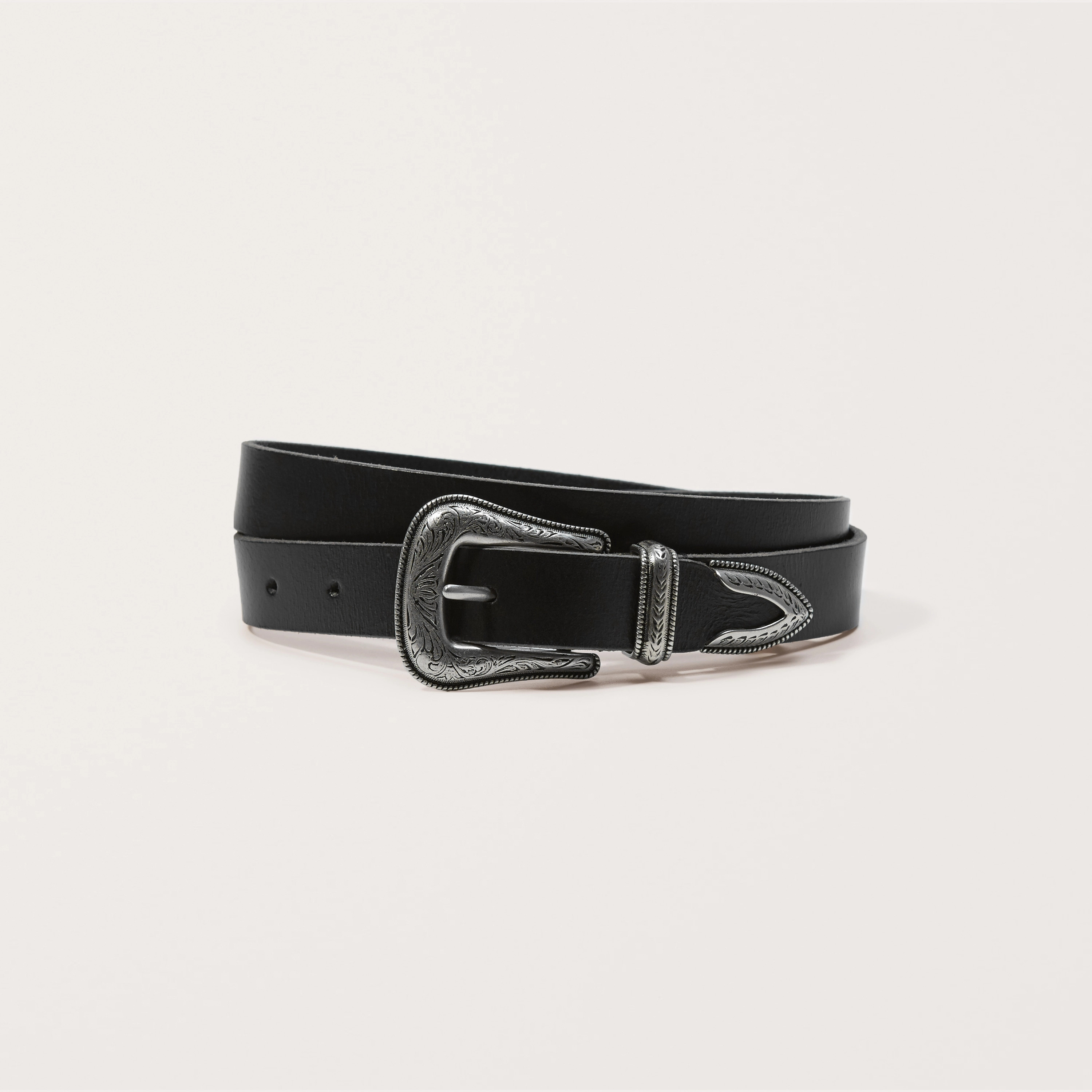 Leather Western Belt | Abercrombie & Fitch (US)