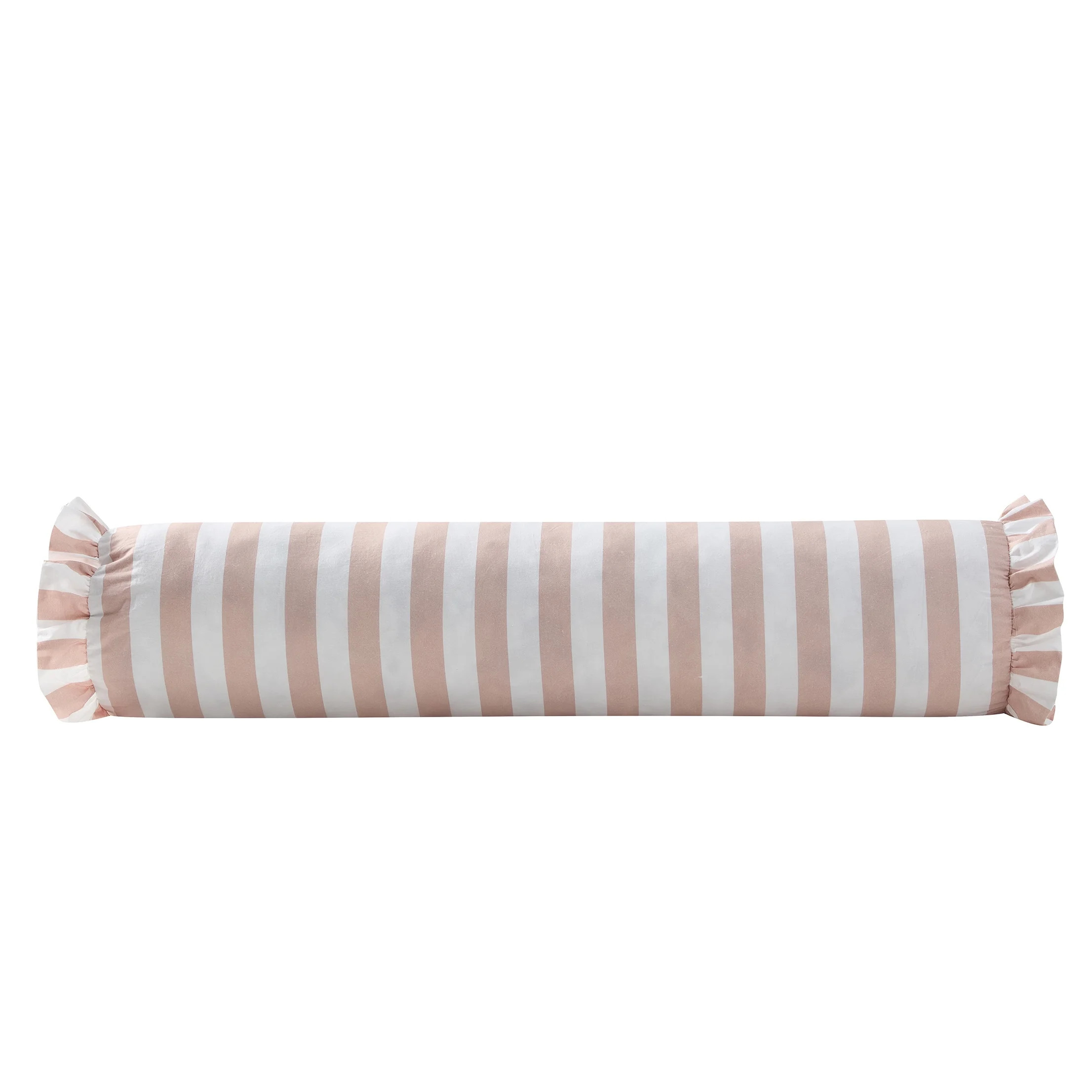 My Texas House 8" x 36" Pink/White Stripe Bolster Decorative Pillow | Walmart (US)