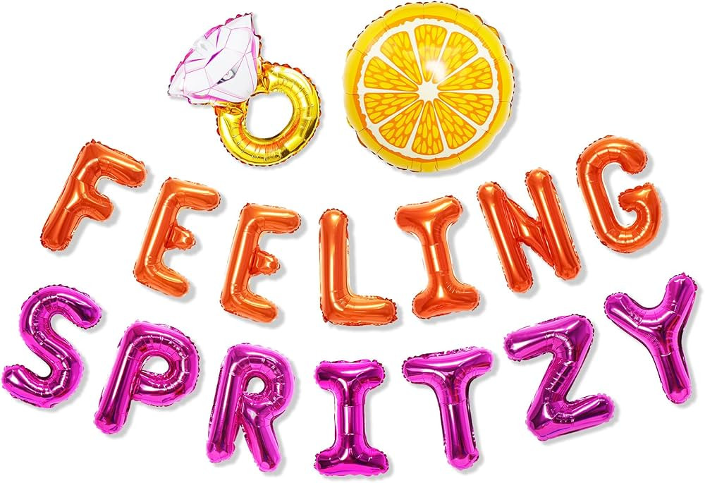 Feeling Spritzy Balloon Banner for Love at First Spritz Bachelorette Party Decorations, Citrus Ba... | Amazon (US)
