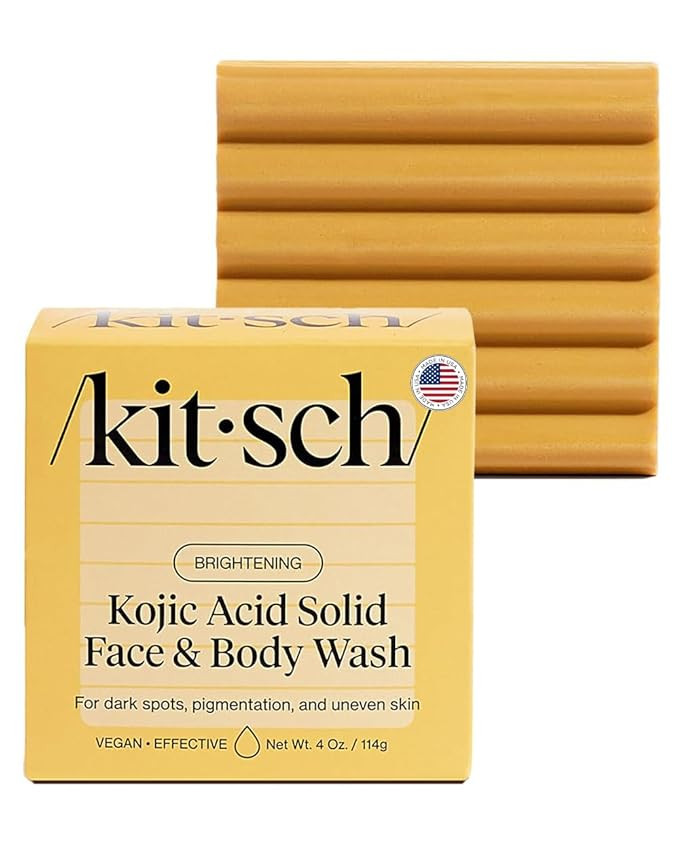 Kitsch Kojic Acid Soap - Brightening & Hydrating Kojic with Turmeric Soap Bar - Reduces Dark Spot... | Amazon (US)