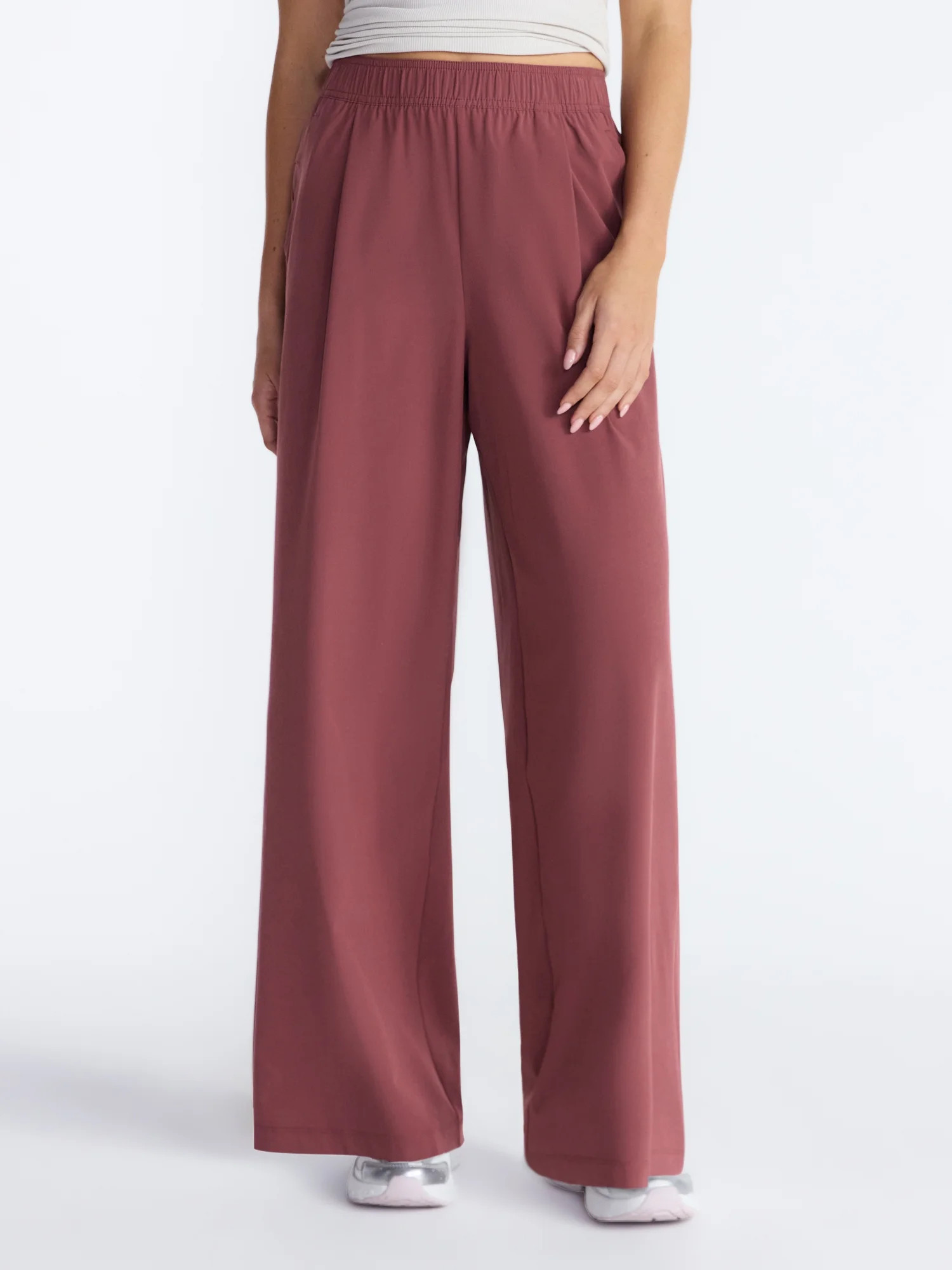 Avia Women's FeatherStretch Woven Wide Leg Pants, 30'' Inseam, Sizes XS-XXXL | Walmart (US)