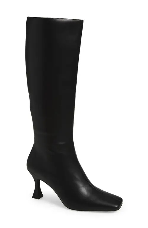 Jeffrey Campbell Checkmate Knee High Boot in Black at Nordstrom, Size 9.5 | Nordstrom