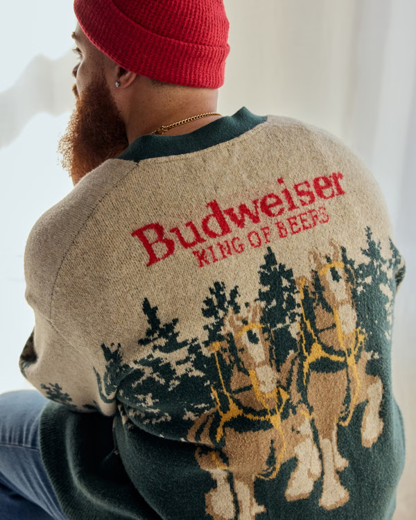 Women's Budweiser Cardigan | Women's New Arrivals | Abercrombie.com | Abercrombie & Fitch (US)