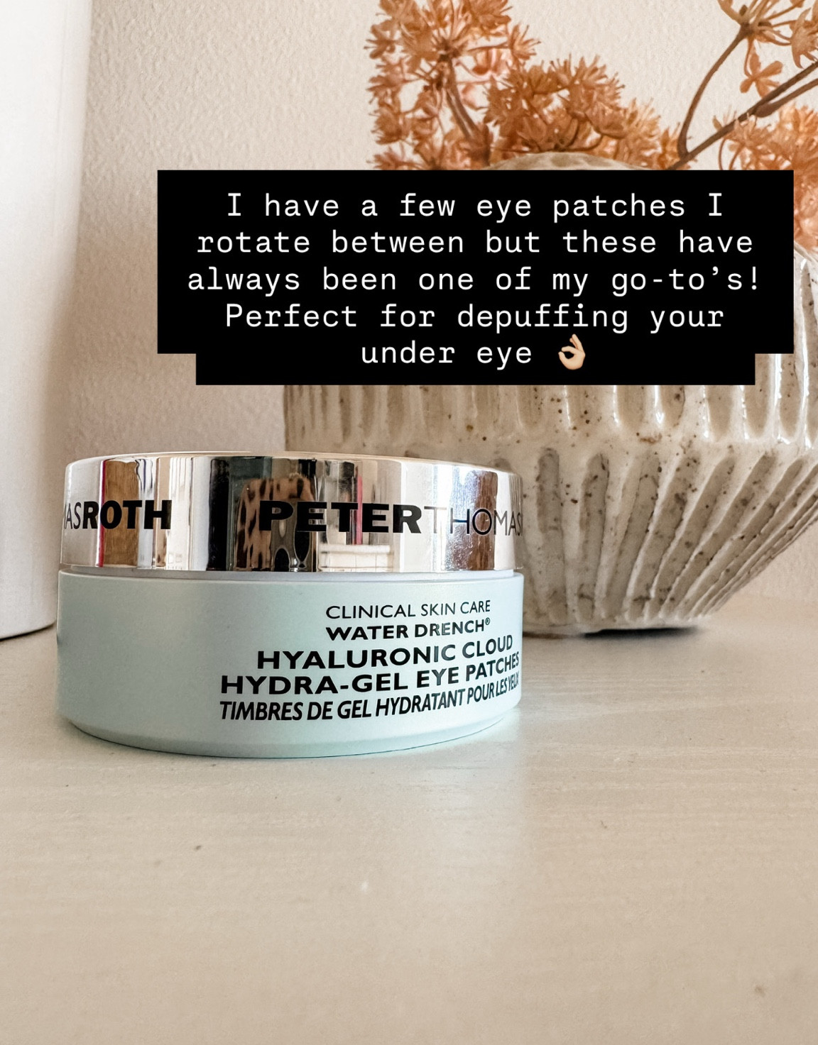These eye patches have been a favorite of mine for years!

Loverly Grey, peter thomas roth, eye patches, eye mask, skincare, beauty finds 

 #LTKgrwm #LTKBeauty