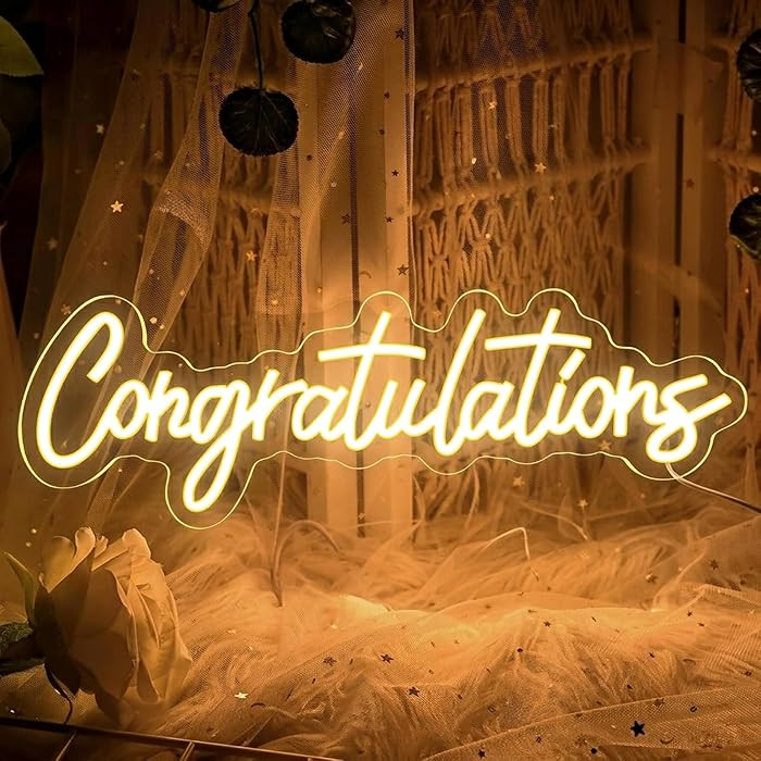 Graduation Decorations 2026 | Congratulations Neon Light Sign | Congratulations Light Up Sign | G... | Amazon (US)