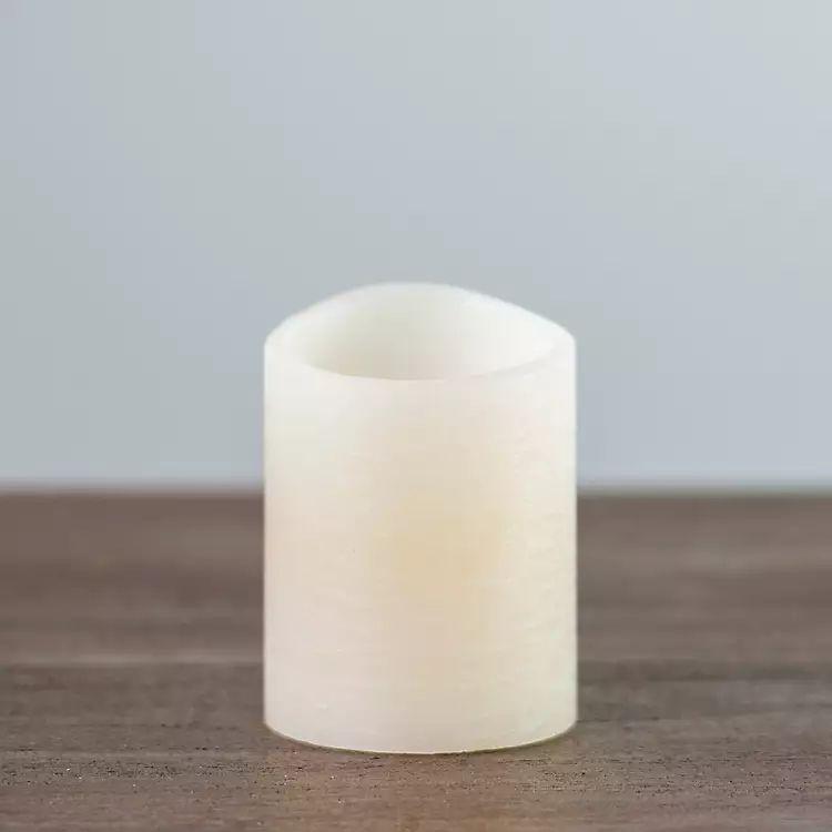 Rustic Ivory LED Pillar Candle, 3x4 in. | Kirkland's Home