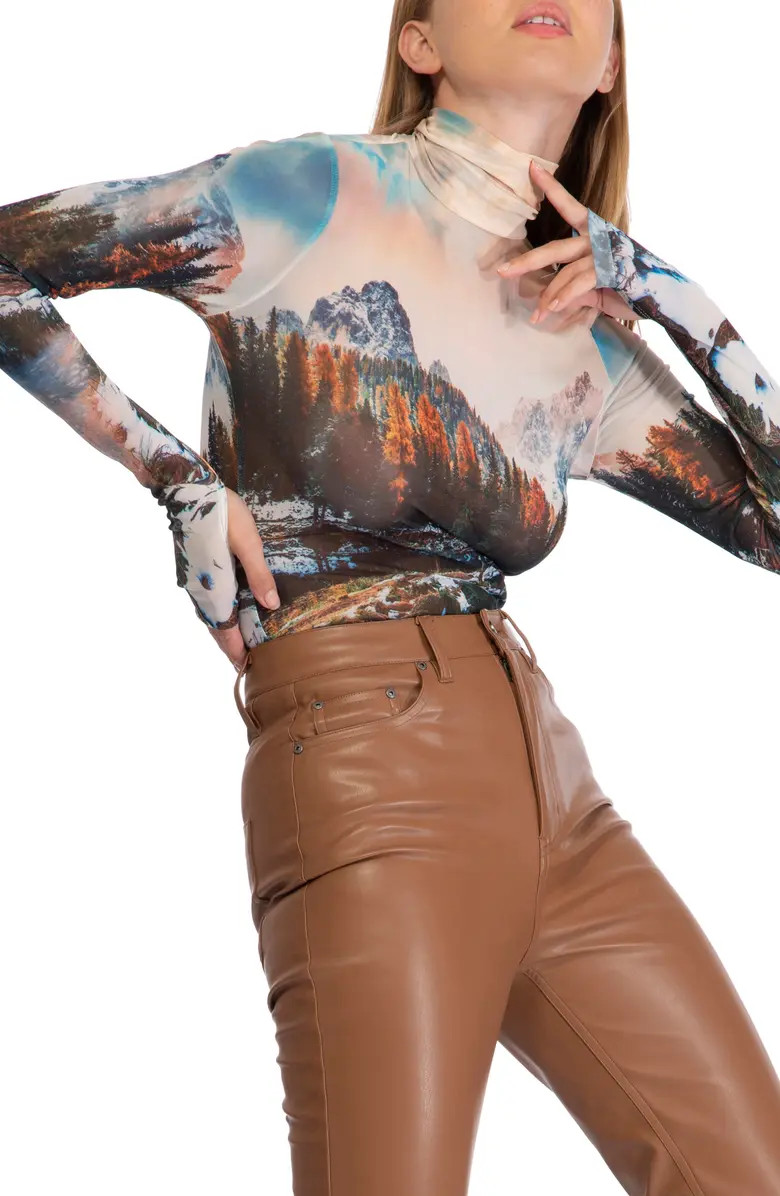 AFRM Zadie Semisheer Turtleneck | Nordstrom | Nordstrom