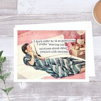 Card #131. Funny Friendship Card. I Don't Refer To It As Gossiping, Prefer ""Sharing Our Opinions About Other People's Life Choices. | Etsy (US)