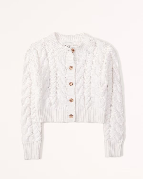 Cable Crew Cardigan | Abercrombie & Fitch (US)