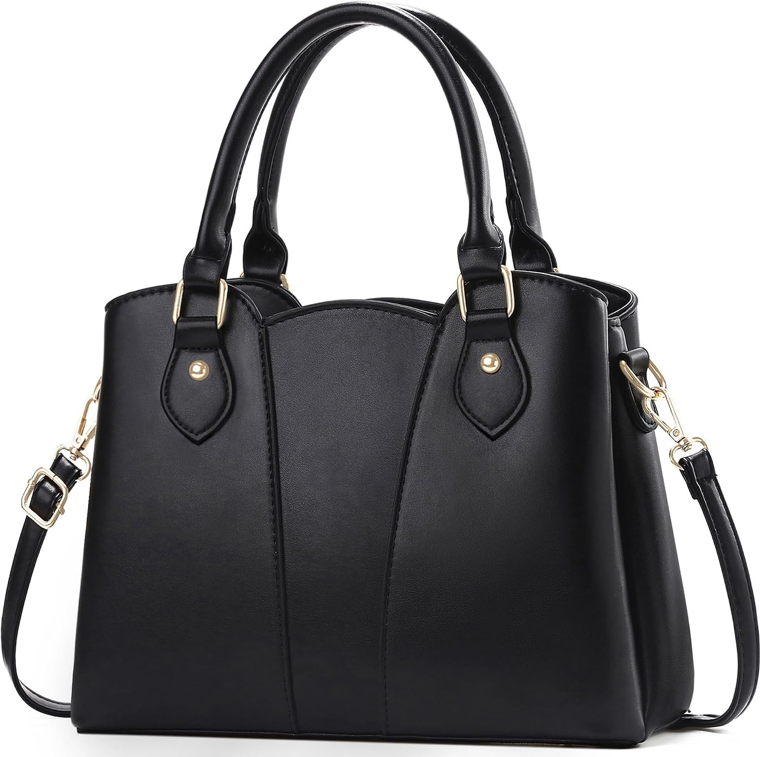 Purses for Women Vegan Leather Crossbody Purse Women's Tote Handbags with Zipper Top-handle Satchel with Strap | Amazon (US)