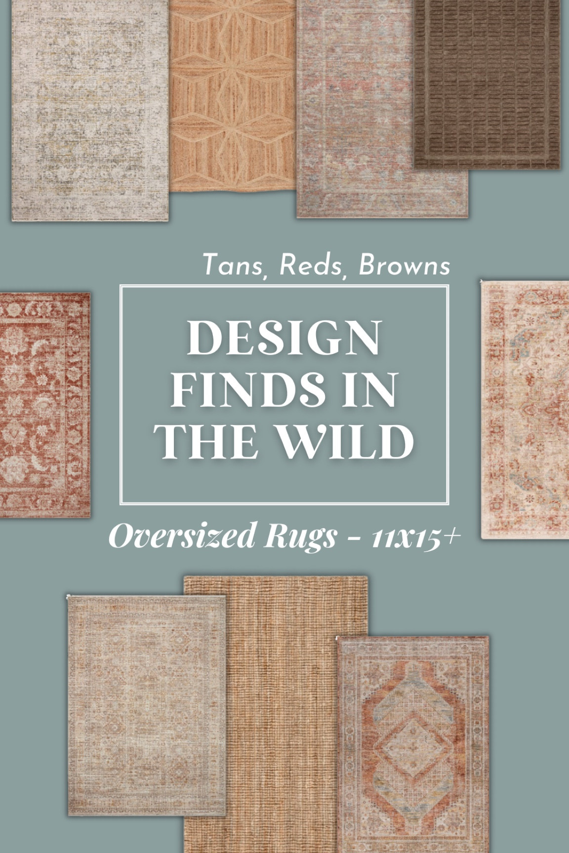 Oversized rugs for big rooms! That still look good 👌🏽 (11’x15’+)  In tan, brown, and red tones. 

#LTKhome