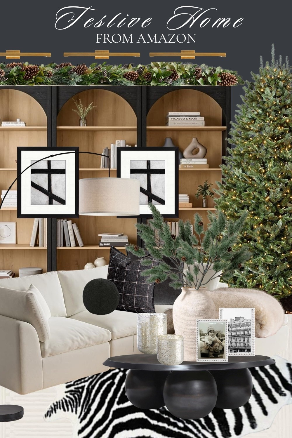 This look is cozy, stylish, and just the right amount of holiday magic.
Think twinkling lights, layered textures, elevated neutrals, and greenery that feels fresh and full. The kind of Christmas styling that whispers luxury, warmth, and a home meant for gathering.

#LTKSeasonal #LTKHome #LTKHoliday