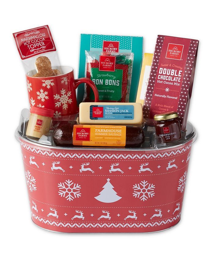 Hickory Farms Holiday Snowflake Gift Basket, 10 Piece & Reviews - Food & Gourmet Gifts - Dining -... | Macys (US)