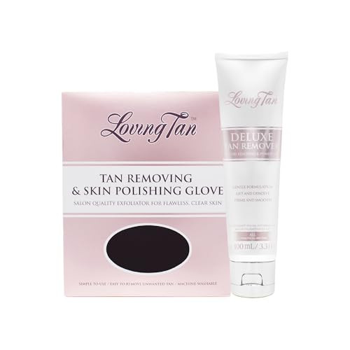 Loving Tan Deluxe Tan Remover Gel + Reusable Self Tanner Removing & Skin Polishing Glove - Effective & Gentle Self Tanning Remover for All Skin Types - Cruelty, Sulphate, Paraben & PEG Free - 3.3 FlOz | Amazon (US)