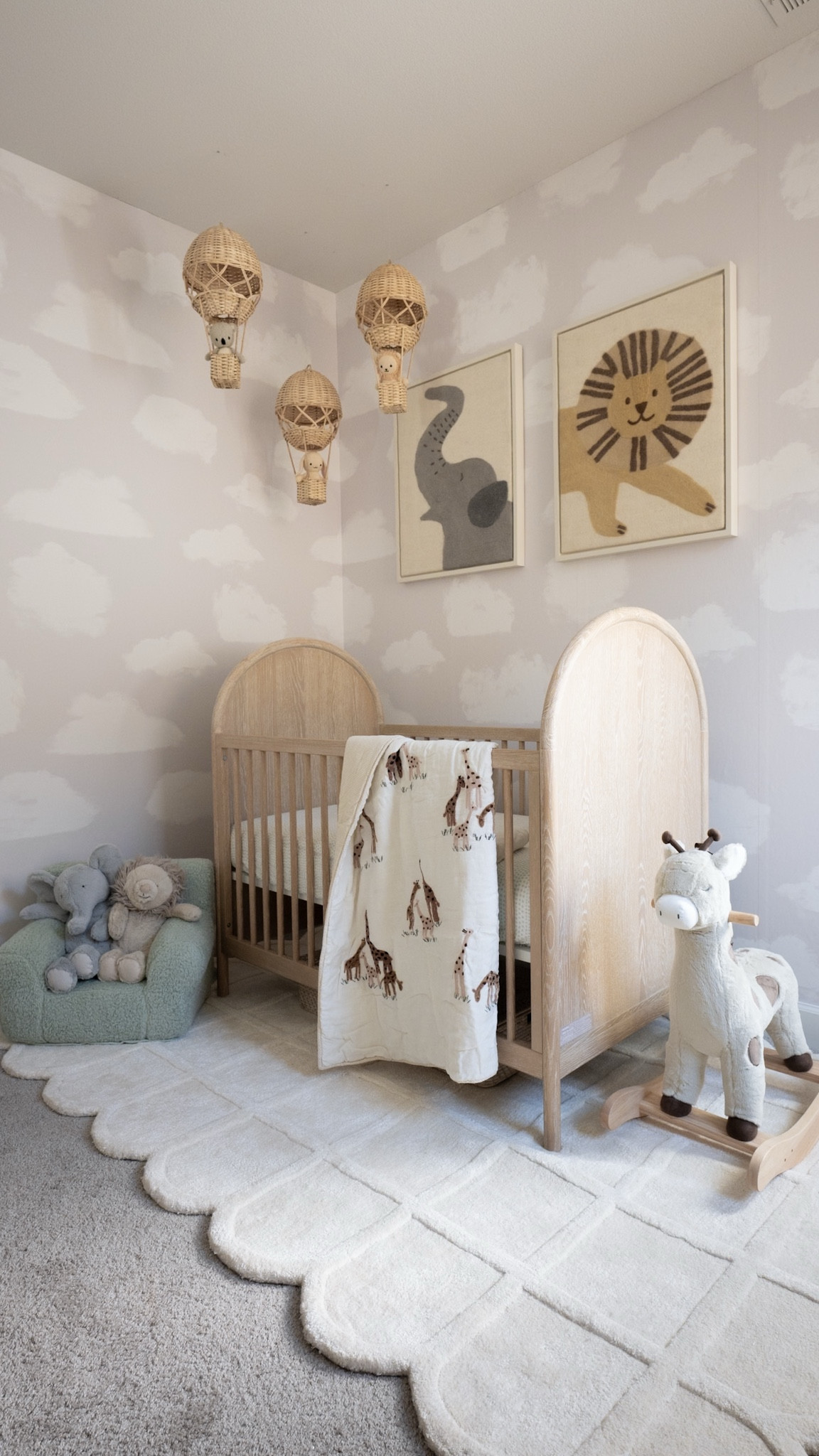 We have officially completed and started using our nursery. We’ve gotten questions about a few pieces since we started putting the Hot Air Balloon Safari space together, and everything that we used is from @potterybarnkids. We can’t get over the quality of the new furniture, and are excited to see how this room will transform as our family continues to grow. 

While putting the space together we had so many discussions about parenthood, what we are excited about, nervous about, and what we love most, to which Kojo said: 

“I find purpose in being a man, I find purpose in life. It solidifies my hopes and dreams, and there’s so much gratification in that, just seeing the girls grow and learn new things, which further helps me grow because I’m still learning myself”. 

This nursery has already become so filled with love. 

Comment NURSERY and we’ll send you a link to all of the pieces we used to put this space together! 

#PotteryBarnKids #PotteryBarn #NurseryReveal #Nursery #Baby3 #Pregnancy