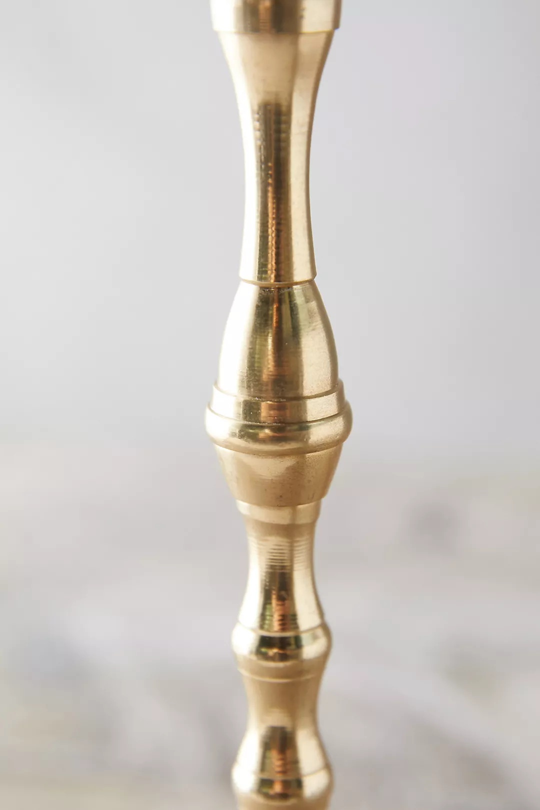 Antiqued Brass Candlestick, Tall | Anthropologie (US)