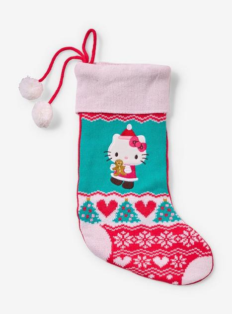 Sanrio Hello Kitty Knit Holiday Stocking — BoxLunch Exclusive | BoxLunch
