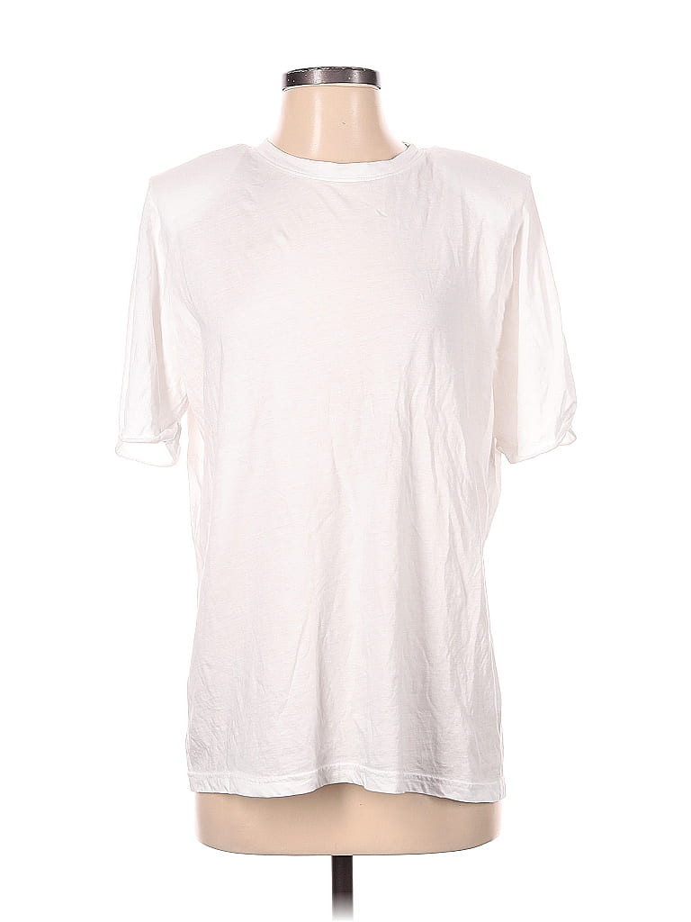 The Frankie Shop Short Sleeve T-Shirt: White Solid Tops - Size Small | ThredUp