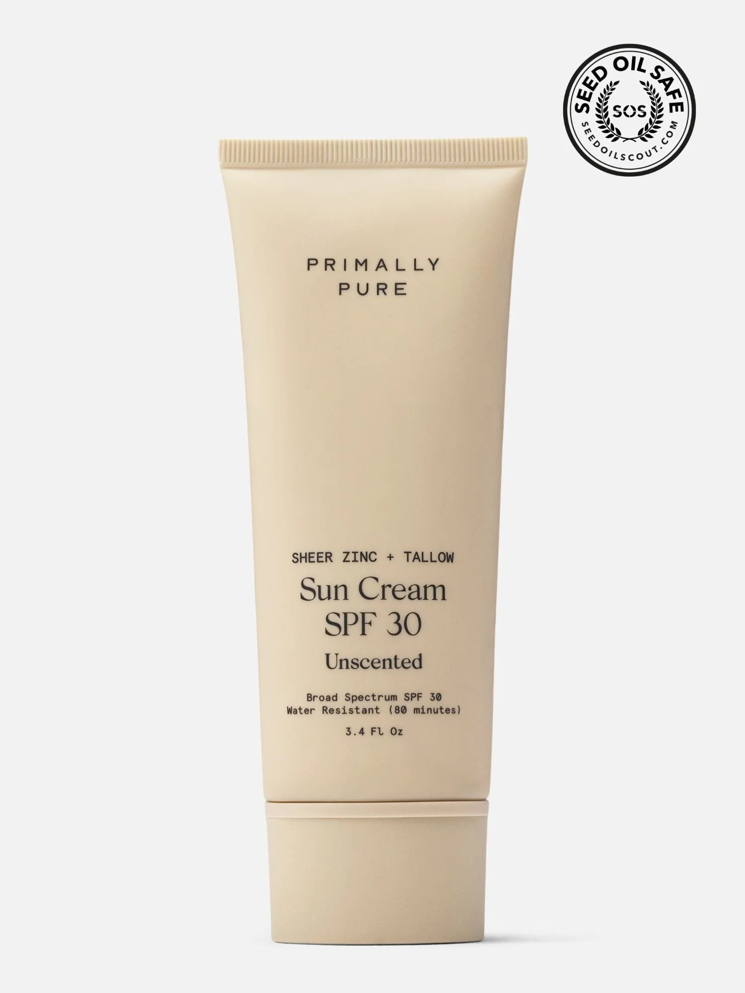Sun Cream SPF 30 | Organic & Tallow-Based | Primally Pure | Primally Pure