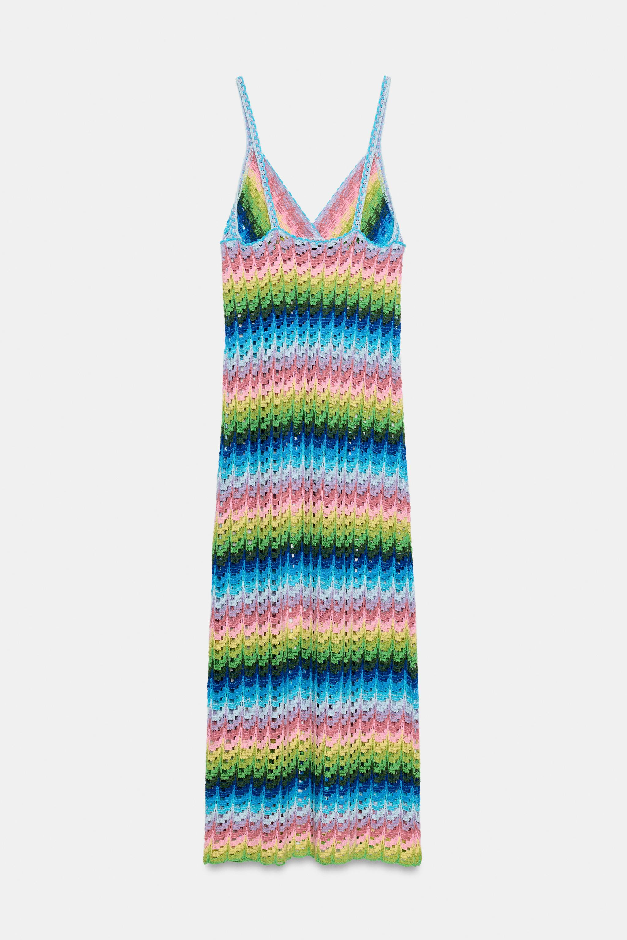 LONG KNIT STRAP DRESS | Zara US