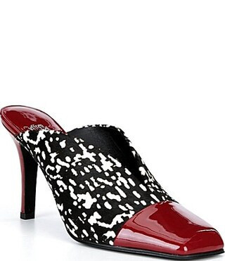 Jeffrey Campbell Passage Animal Print Patent Cap Toe Stiletto Mules -  11 | Dillard's