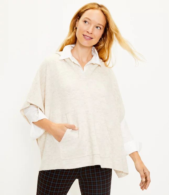 Hoodie Poncho | LOFT