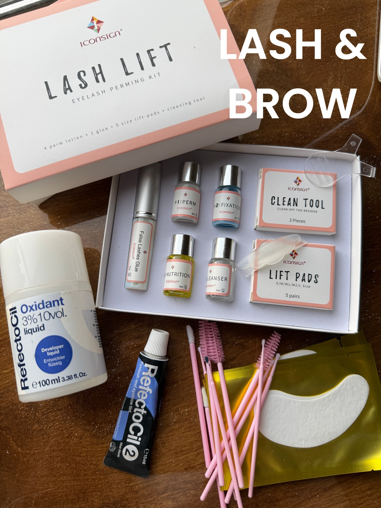 The kit I use to laminate my brows & lift my lashes. You can use this solution for BOTH! My go-to since 2020 😉 
MY TIPS & TIMING—
• I do 8min for my brows in each process
• & 8 min for my lashes in each process
• used a M lift pad for my lashes, that was perfect for me (smaller the size the more curled the lashes, larger the size the less curl)
• lash dye is mixed with a 1:1 solution, I use the color black
• left the lash dye on for 10min, wipe and rinse well
• always condition lashes and brows for 2 weeks after doing this process so they don’t get brittle

#LTKselfcare #LTKmomlife #LTKBeauty