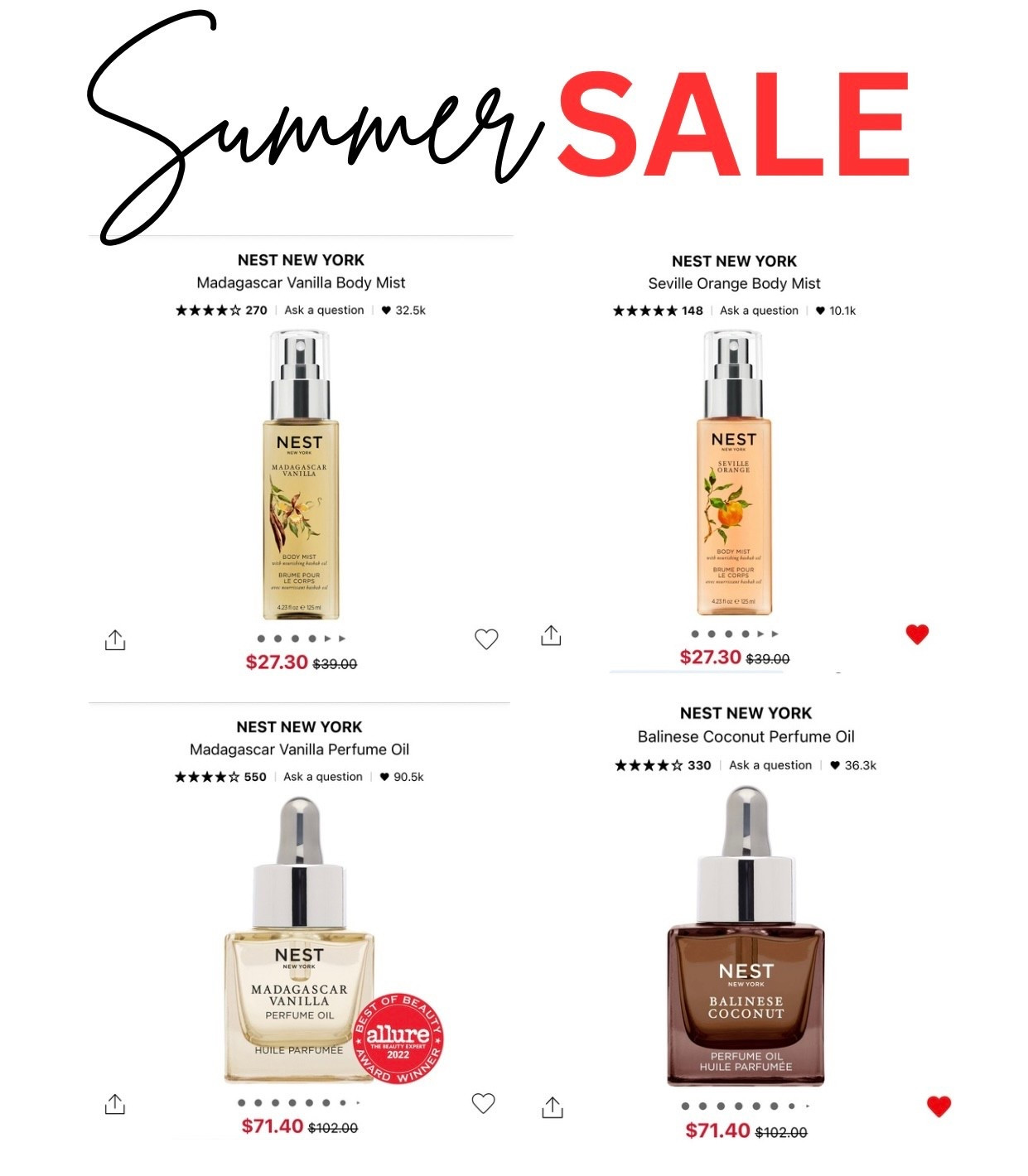 Nest fragrances on sale at Sephora 🏃🏽‍♀️
#sephorasummersale

#LTKBeauty #LTKSeasonal