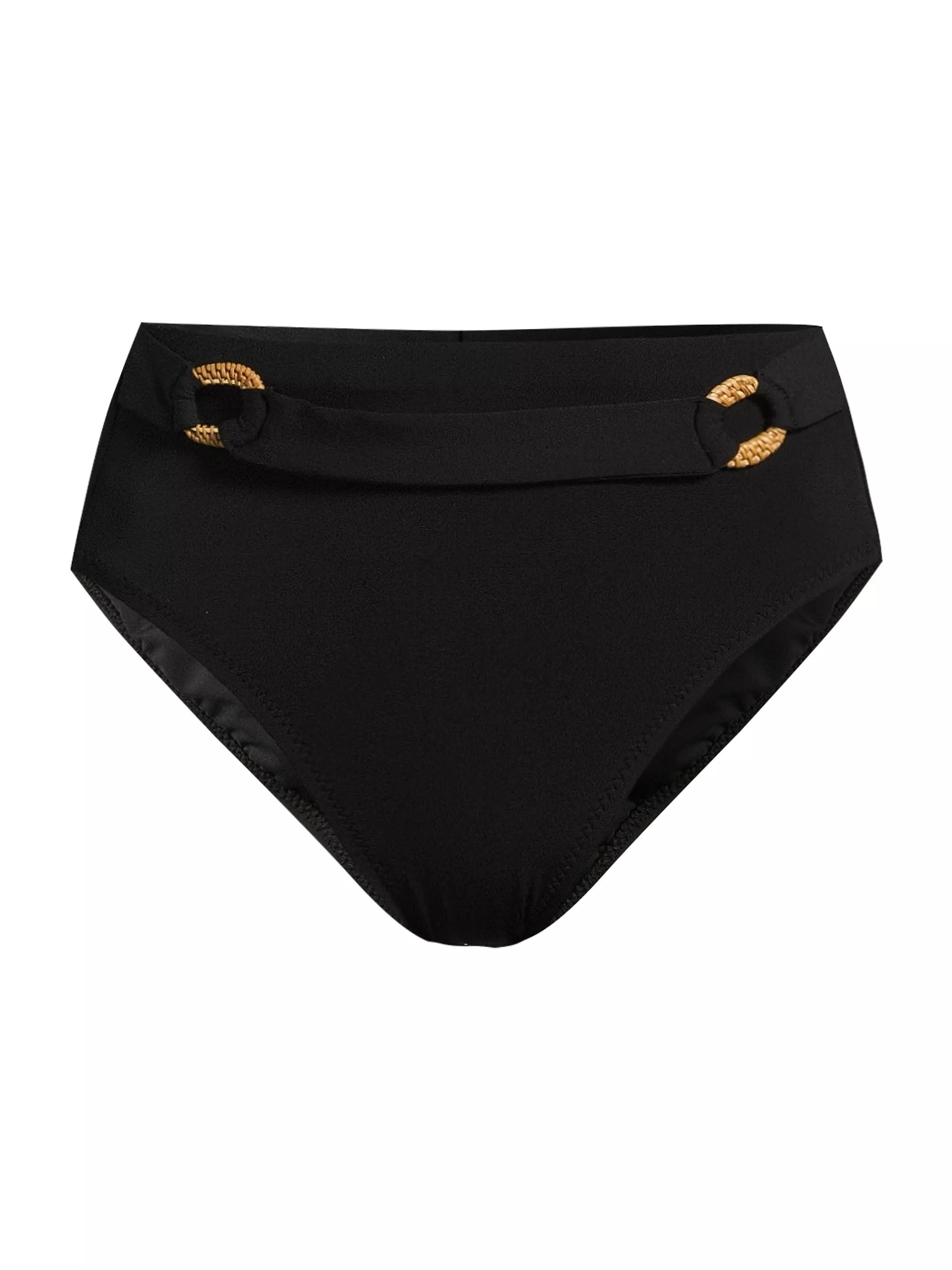 Shop Robin Piccone Margot High-Waist Bikini Bottom | Saks Fifth Avenue | Saks Fifth Avenue