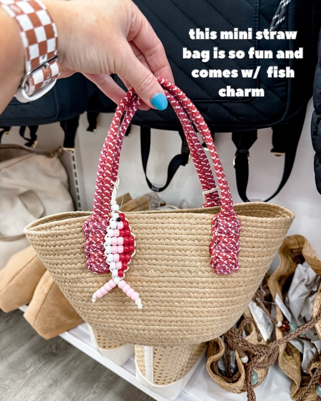 Loved this little bag and comes with an adorable fish charm 
✨My Watchband is a Sparkl band my code to save is code MANDIE

#targetfinds #targetstyle #strawbag 



#LTKMothersDay