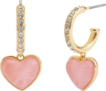 Quartz Heart Huggie Hoop Earrings | Nordstrom