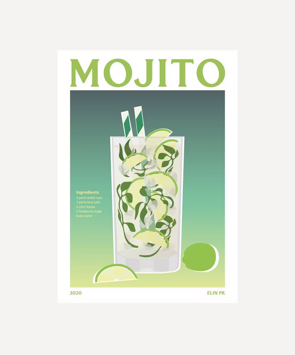 Mojito Unframed Print 50x70 | Liberty London (UK)
