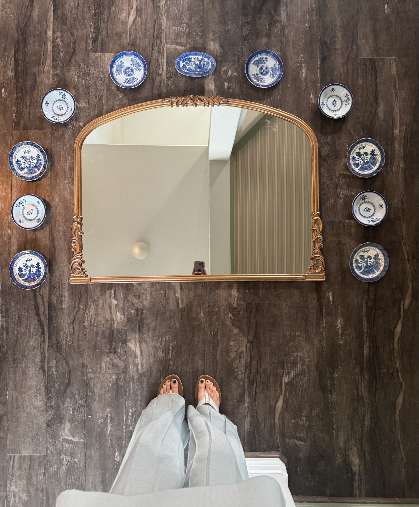 Beautiful large antique gold mirror over 36” with ornate detailing 

#LTKHome #LTKHoliday #LTKSaleAlert