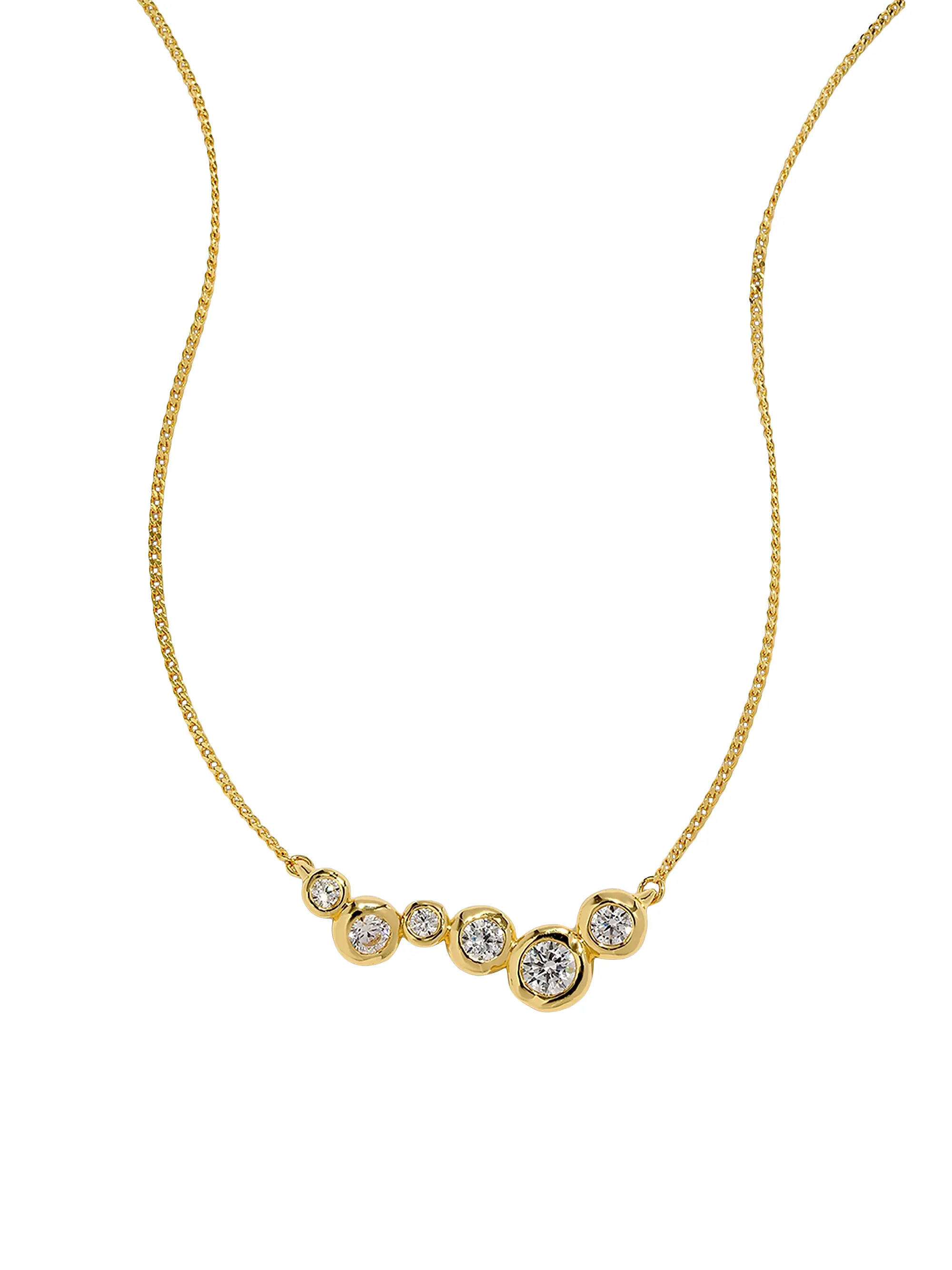 Asterales 14K-Gold-Plated & Cubic Zirconia Constellation Necklace | Saks Fifth Avenue