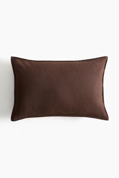 H & M - Linen-blend cushion cover - Brown | H&M (UK, MY, IN, SG, PH, TW, HK)