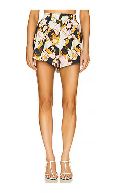 Zimmermann Maxine Relaxed Short in Yellow Kaleidoscope Floral from Revolve.com | Revolve Clothing (Global)
