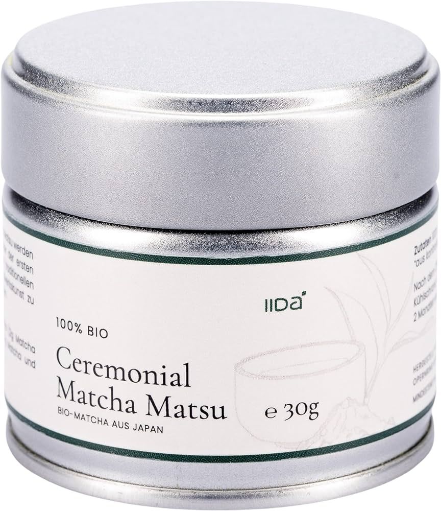 IIDA® Bio Matcha - Feinster Matcha aus kontrolliert ökologischem Anbau (Ceremonial) | Amazon (DE)