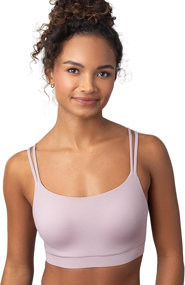 Floatley Cozy Adapt Medium Impact Sports Bra Wirefree Soft Comfort Back Closure Strappy Yoga Bra ... | Amazon (US)