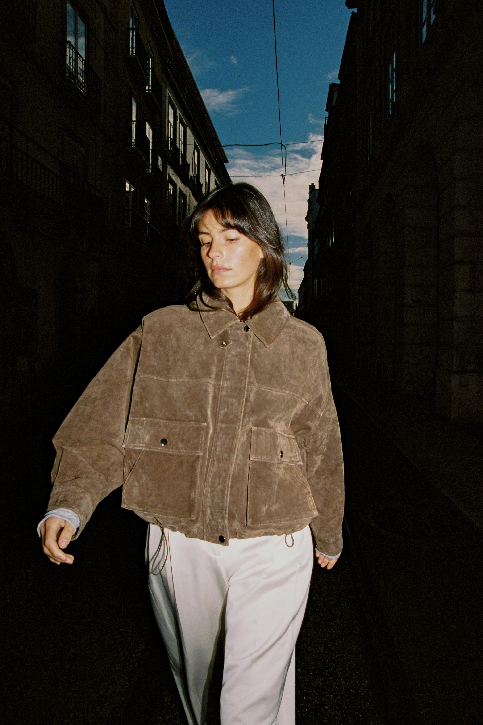 100% LEATHER BOMBER JACKET | Zara US